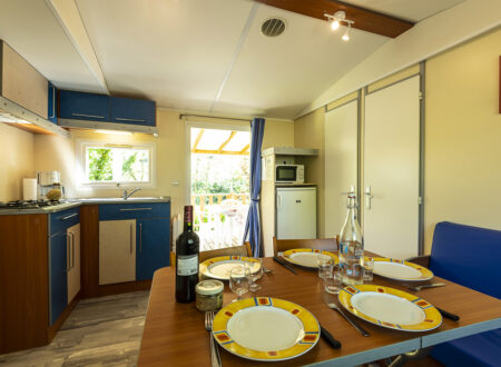 Mobil-home Confort | location mobil home climatisé Ardèche | 3 chambres | 6 personnes