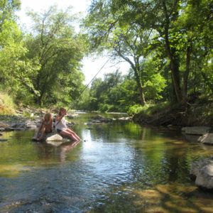 Fishing in the river