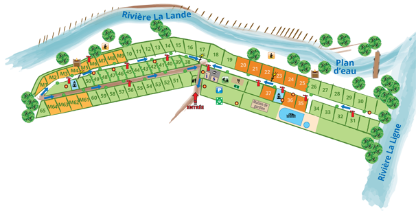 Plan du camping